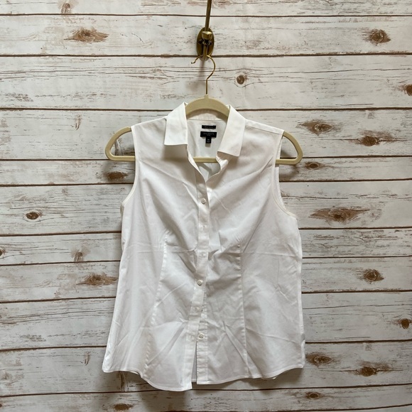 Talbots white button down size 8P - Picture 1 of 4